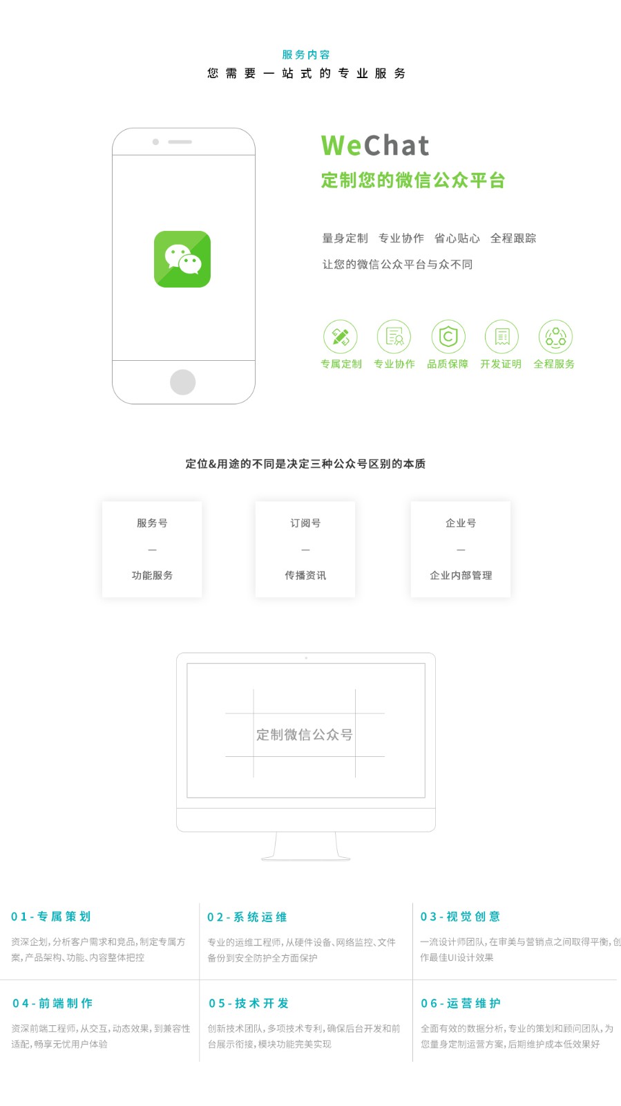 定制微信公眾號